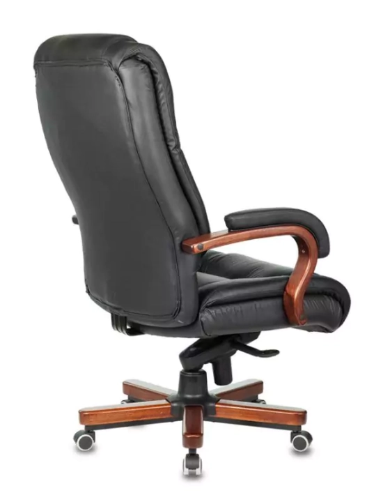 Кресло руководителя Бюрократ T-9925 Walnut, Черный