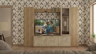 Стенка в гостиную глянец 11