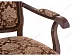 ф208а Стул деревянный Руджеро с мягкими подлокотниками орех / шоколад