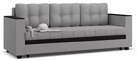 Прямой диван Атланта велюр дизайн 4 с уценкой Еврокнижка 