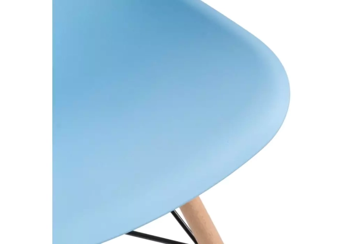 ф208а Стул деревянный Eames PC-015 blue