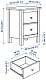 Комод с 2 ящиками HEMNES, Белый