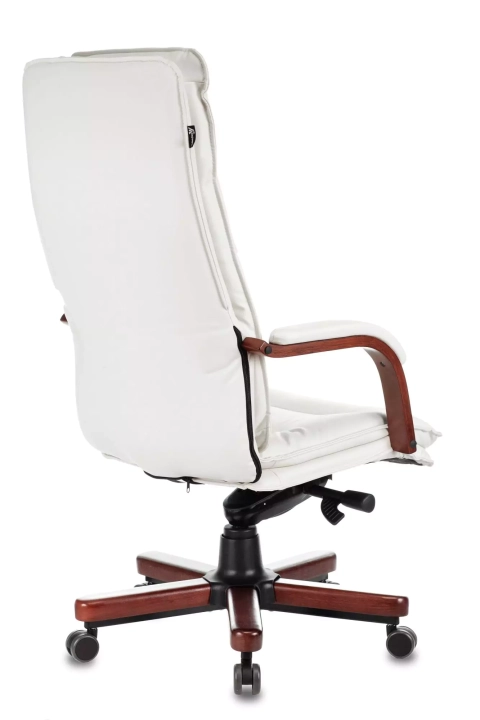 Кресло руководителя Бюрократ T-9927 Walnut, Белый