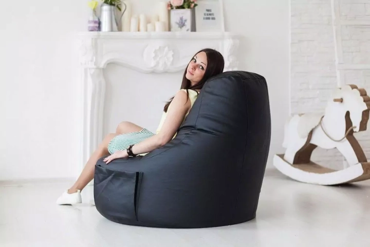 Кресло-мешок Comfort Black, Черный