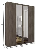 Распашной шкаф Классик Марс 9
