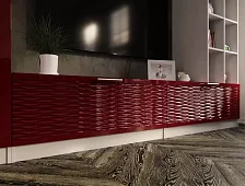 Стенка Стенка-горка Купертино Глянец 3D 3 Красный
