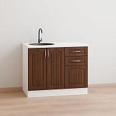 Кухня Гренада МДФ (бразильский орех) 1,0м Коричневый