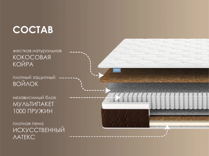 Матрас Димакс Мега, Белый