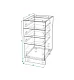 Шкаф нижний с ящиками ШНЯ 400 Гренада (сандал), Белый