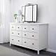 Комод с 8 ящиками HEMNES, Белый