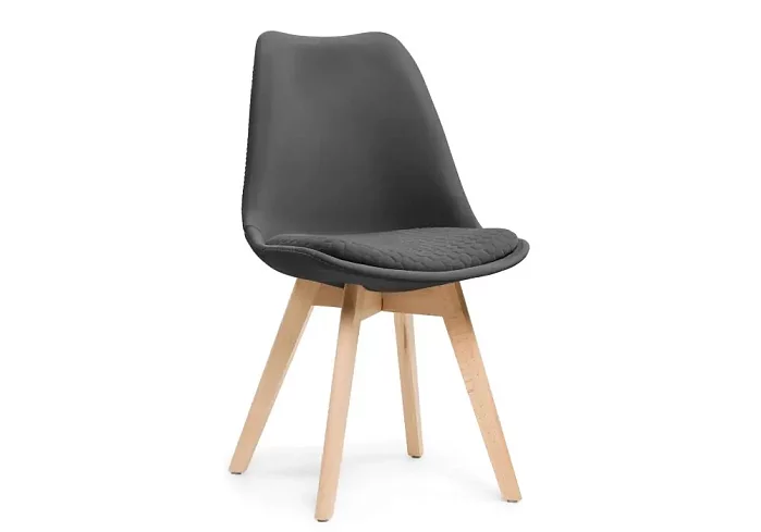 Стул деревянный Бонусс тёмный серый / дерево, Серый