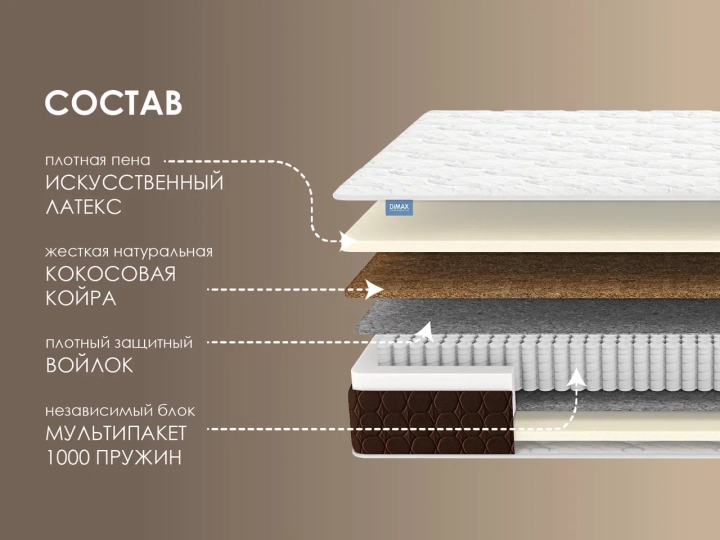 Матрас Димакс Мега, Белый